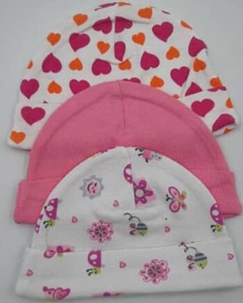 Lot de 3 bonnets bébé