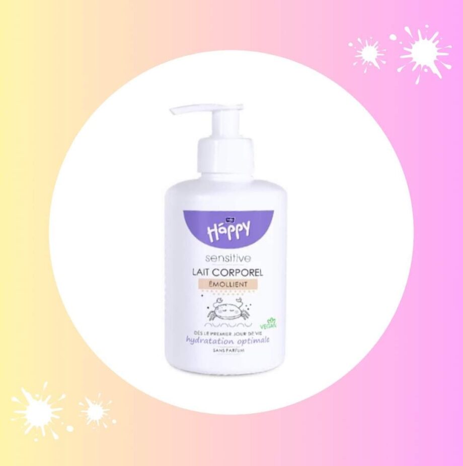 BELLA HAPPY Sensitive Lait Corporel Émollient Dès Le Première Jour De Vie Hydratation Optimale 300ml