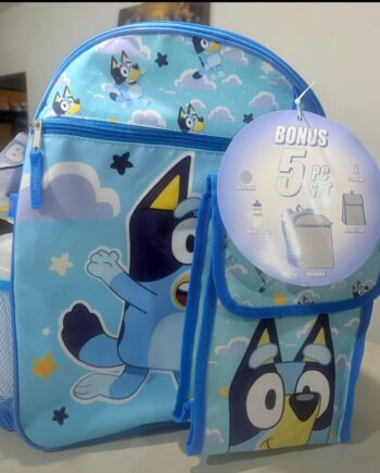 Sac Ensemble 5 pieces Bluey et Bingo