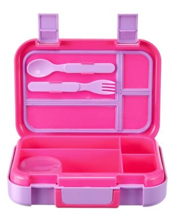 Lunch Box Americain 4 compartiments Rose