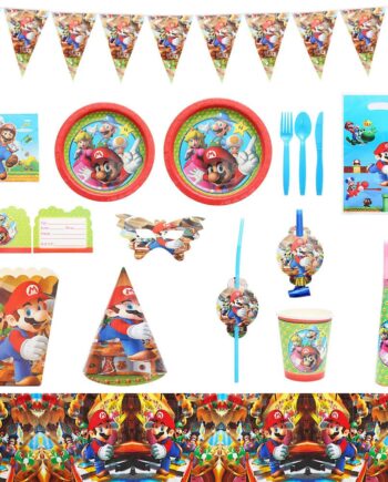 Set de décoration anniversaire Super Mario
