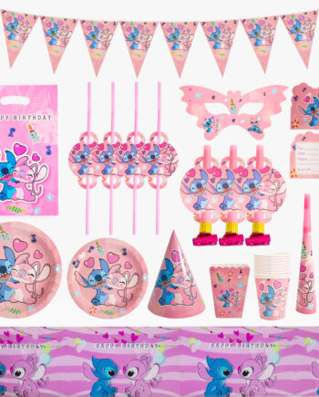 Set de décoration anniversaire Stitch and Angel