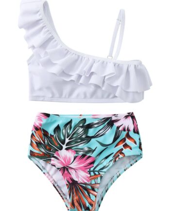 Maillot de bain 2 piece fille Blanc