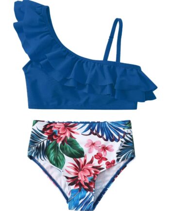 Maillot de bain 2 piece fille Bleu