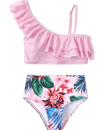 Maillot de bain 2 piece fille Rose Clair