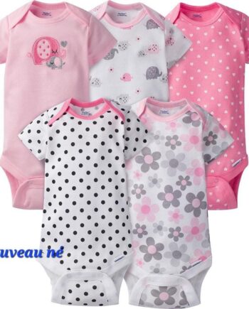 Lot de 5 Bodysuits fille