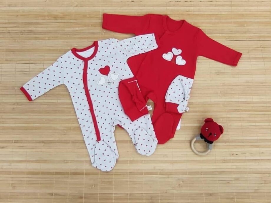 Lot de 2 Grenouilleres Minisse Rouge